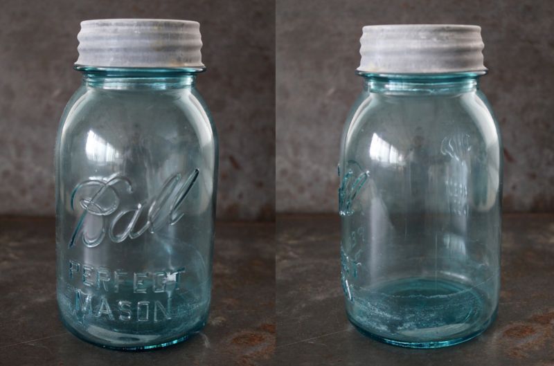 USA antique アメリカアンティーク BALL ジャー ガラスジャー (M