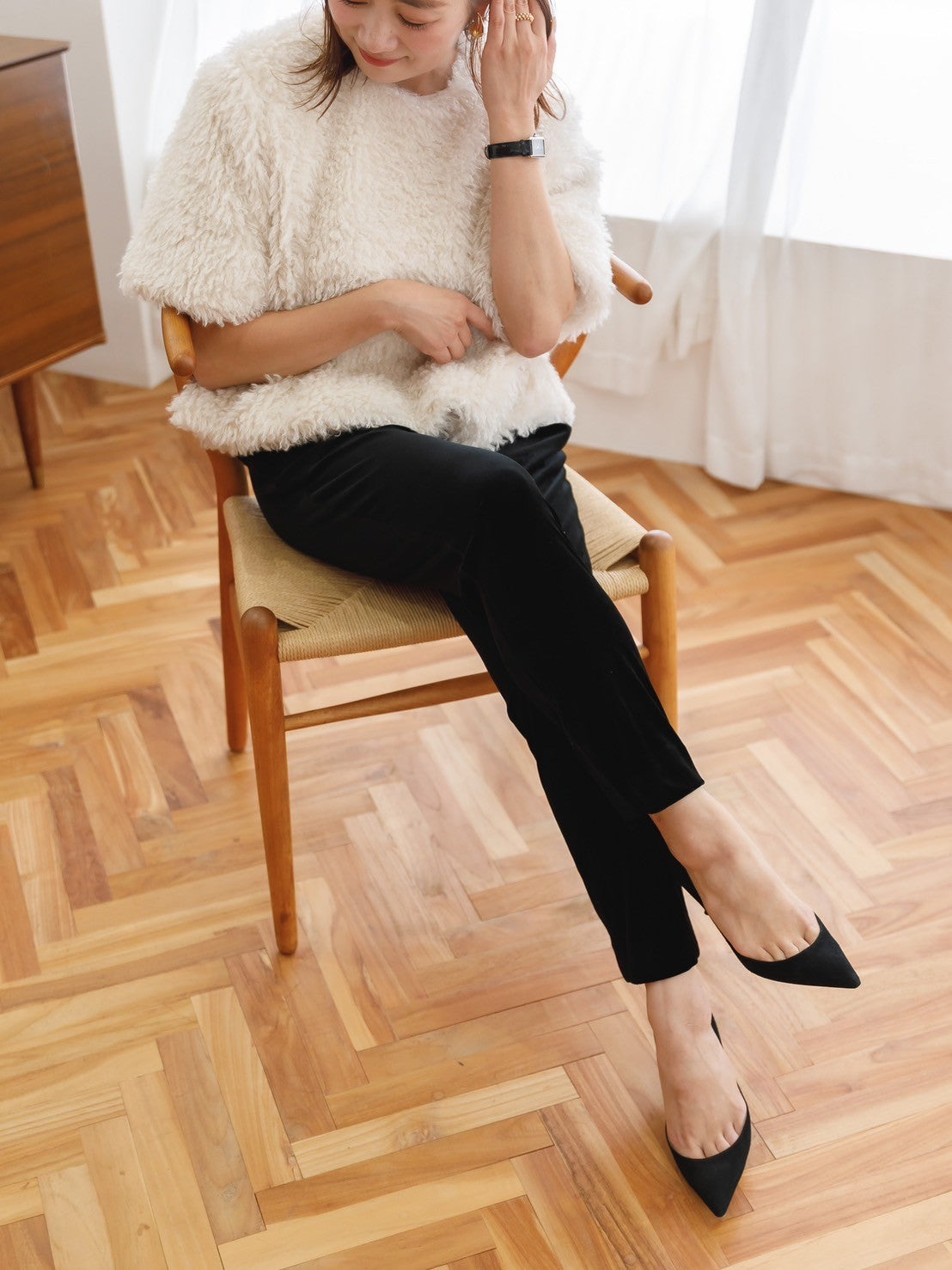 さ*姫様 Liten Velour easy pants サイズ1 2026年最新】liten ベロアの