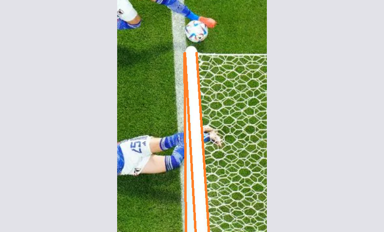 W杯スペイン戦三笘の折り返し「1.88mm」は根拠不十分 話題の写真は真上