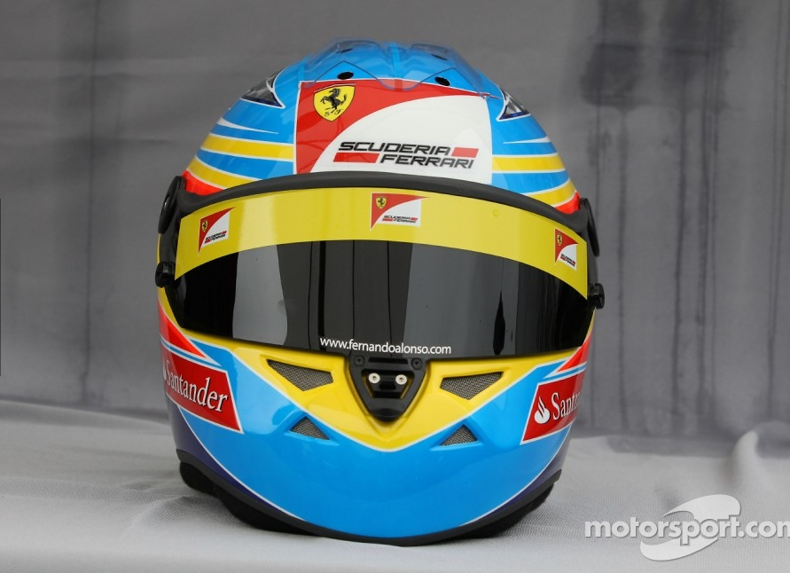 フェルナンド・アロンソ（フェラーリ）： 2011年F1ヘルメット写真 : F1通信