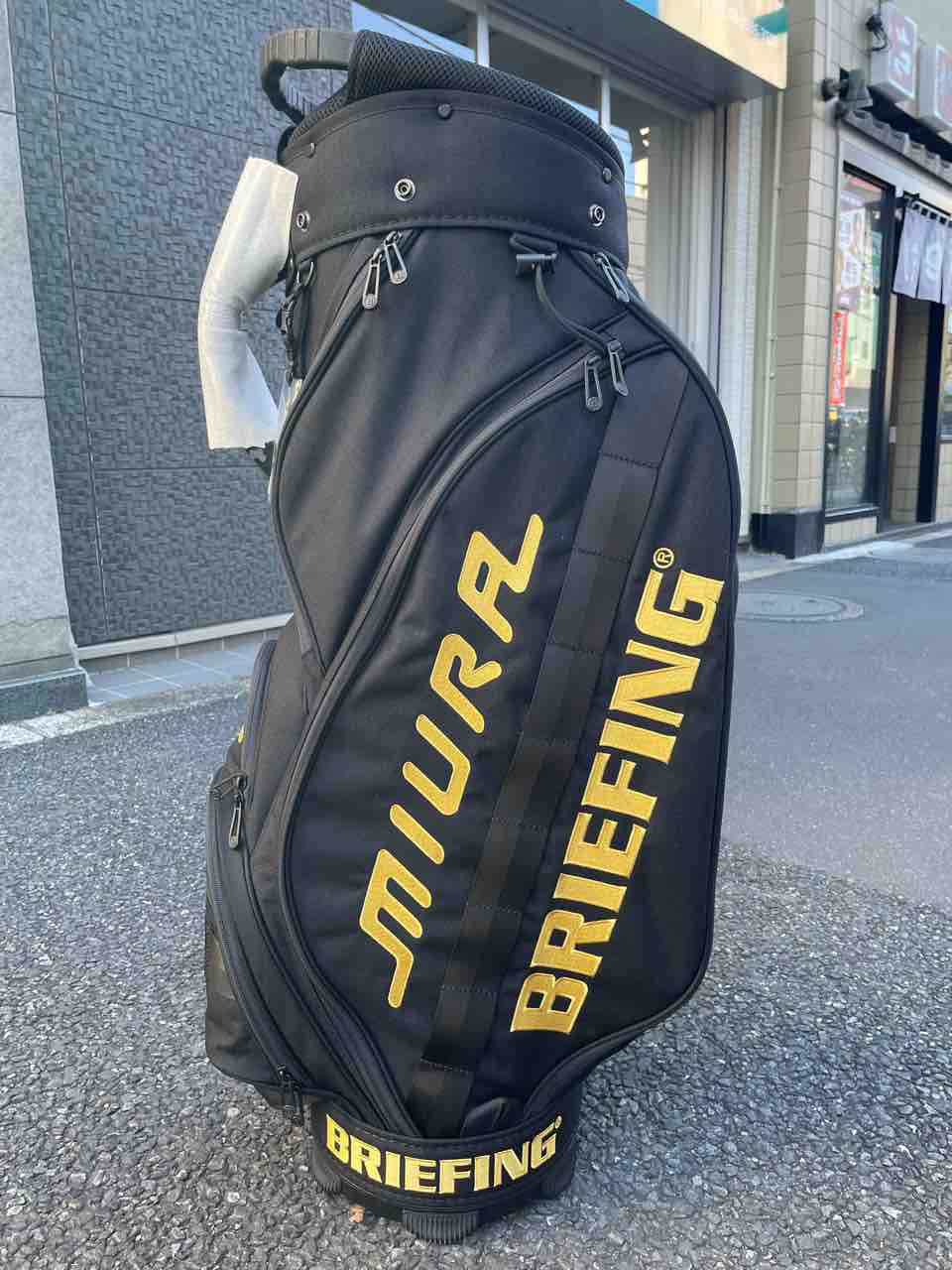 限定300】三浦技研×BRIEFING キャディバッグ＋スタンド＋ヘッドカバー
