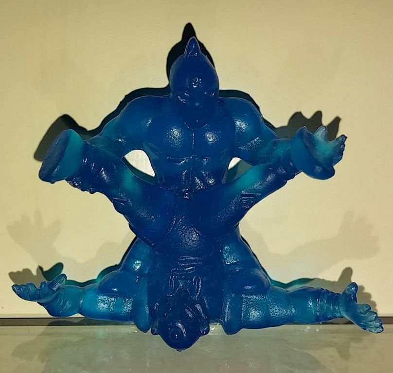 キン肉マン コンビニコミックのオマケのキン消し クリアブルー