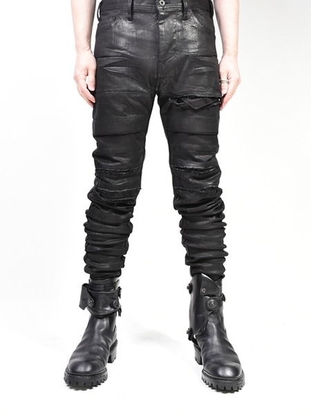 JULIUS[ユリウス] / GORDINI COATING DENIM CRUSH SKINNY PANTS