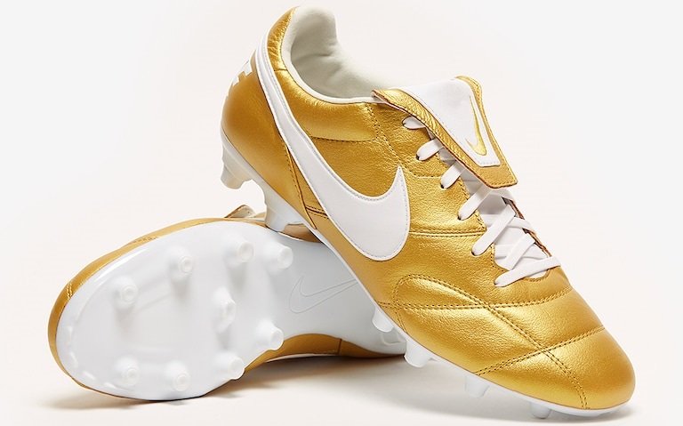 新色】 NIKE プレミア2 FG (ゴールド×ホワイト) 10Rロナウジーニョ