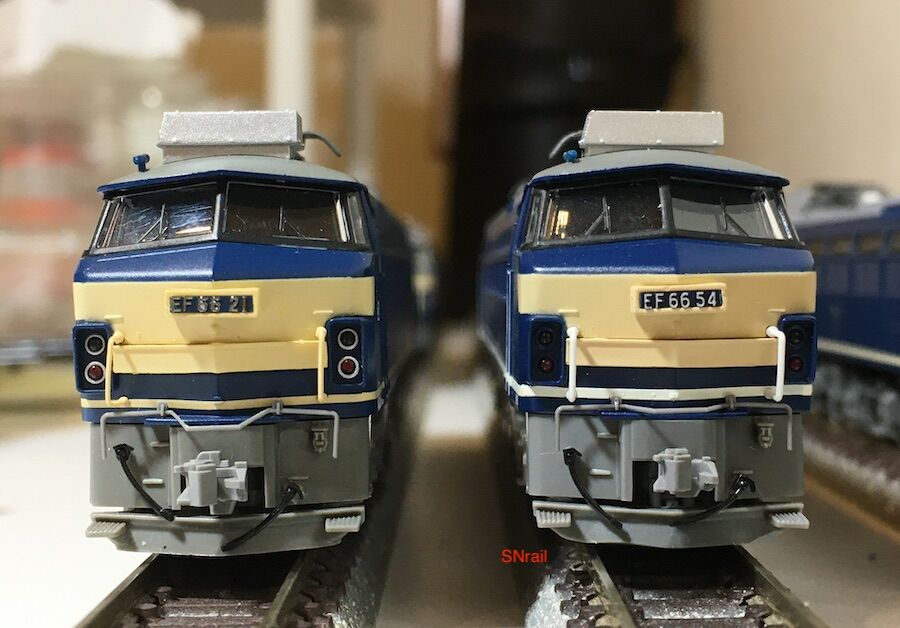 TOMIX 新旧のEF66-0比較と旧製品生き残りのための悪あがき加工 : SN