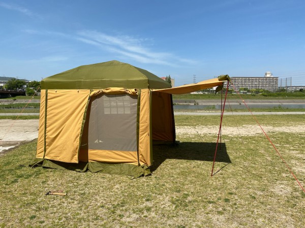 テンマクデザイン「ペポクイックキャビン」を女子ひとりで設営