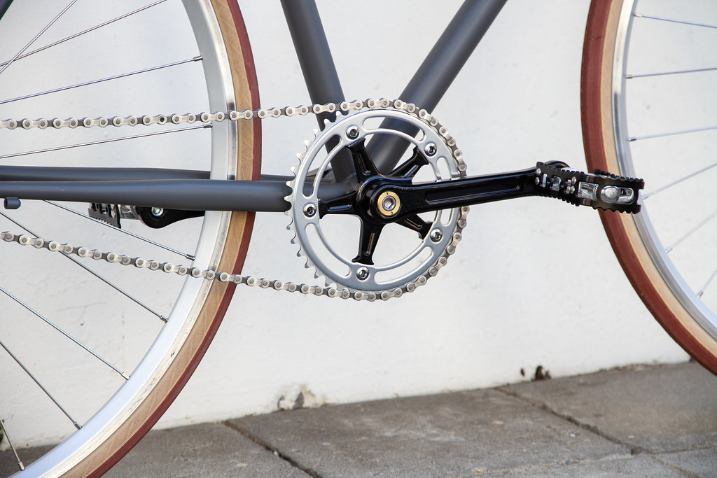 BLUE LUG* RMC track crank set (all silver) - BLUE LUG GLOBAL
