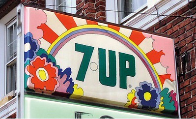 Peter Max-designed 7-Up sign, San Francisco | Dave Cook | Flickr