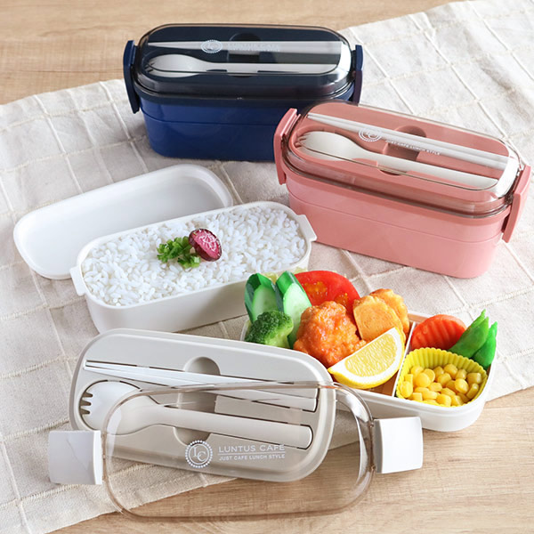 dショッピング |お弁当箱 2段 ランタス 600ml 女子 ランチボックス