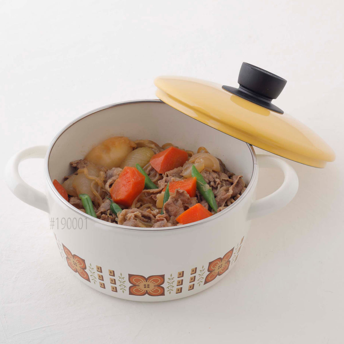 キャセロール 20cm IH対応 メモリーズ ゴールドナッツ 両手鍋 （ ガス