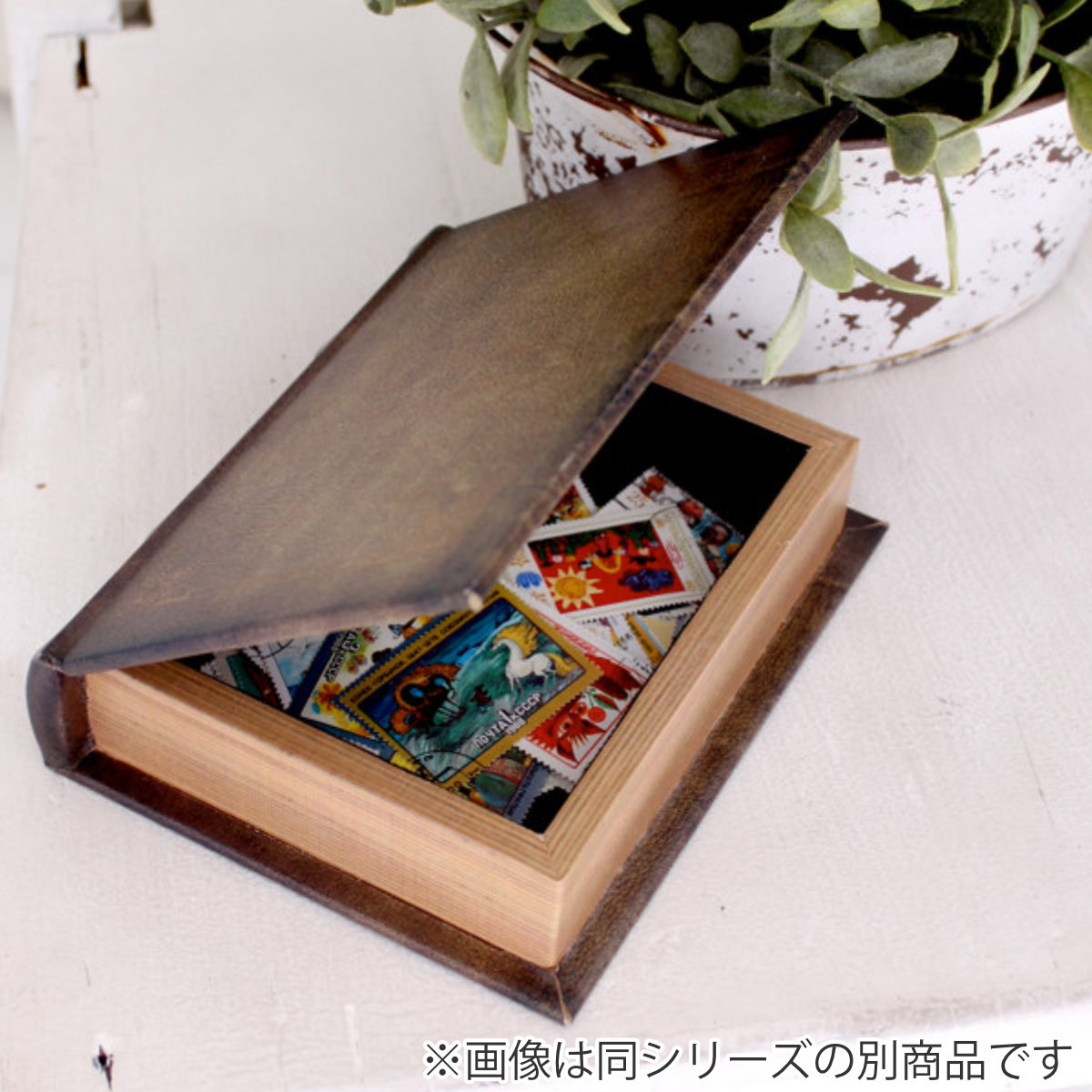 小物入れ 本型 アンティーク ブックボックス K （ ブック型 ボックス