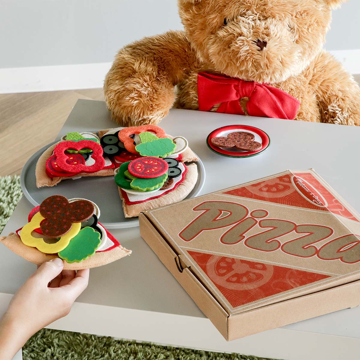 dショッピング |おもちゃ フェルト ピザセット Melissa ＆ Doug 3歳