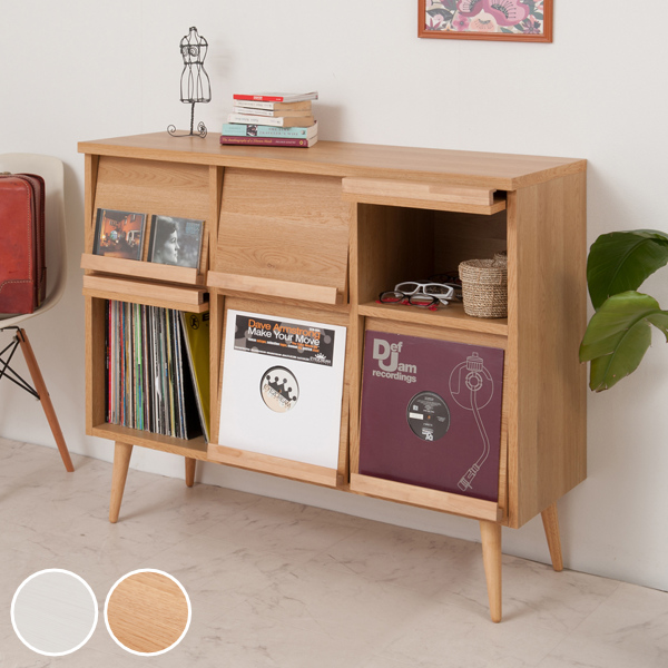 dショッピング |リビングボード 北欧風 脚付き フラップ扉タイプ 幅