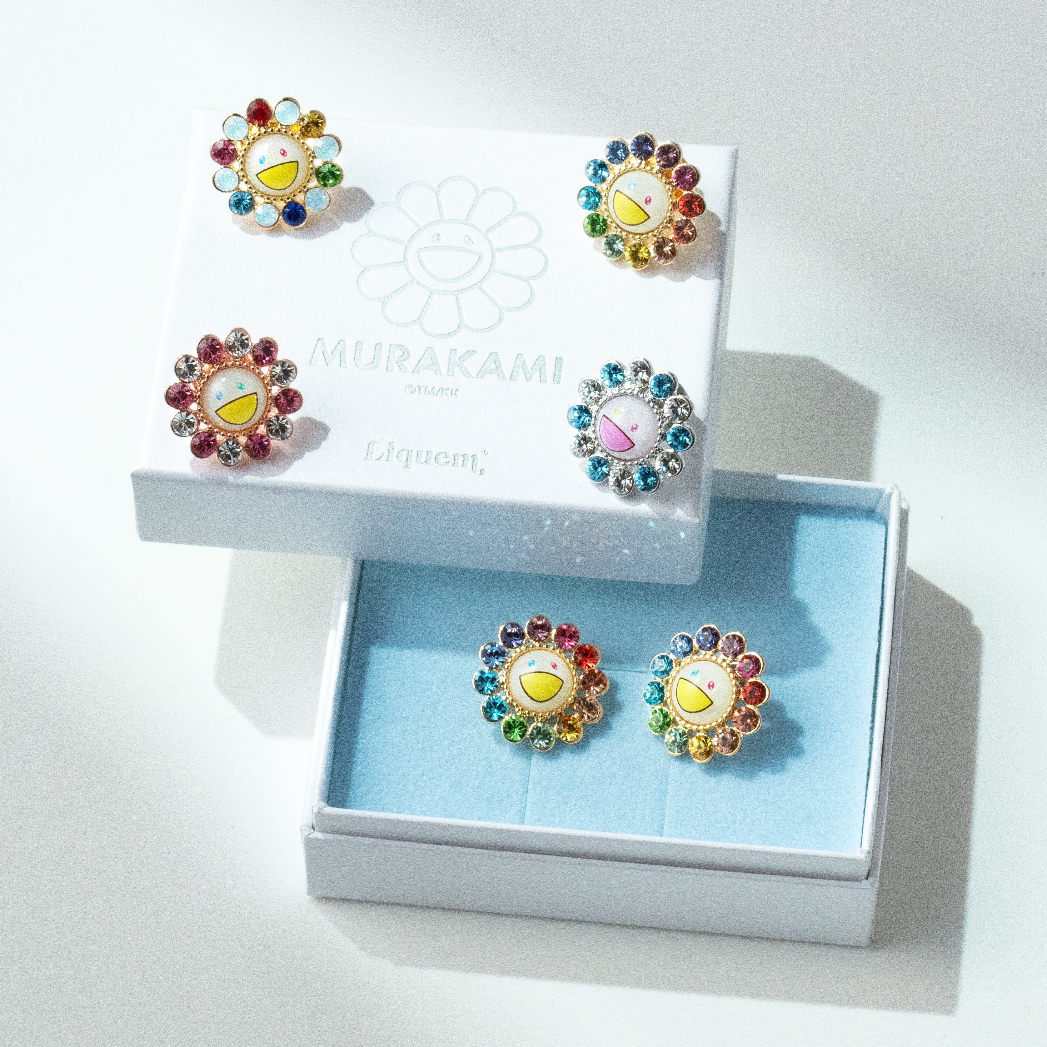 フラワー リング(ブルー×ホワイト) – Liquem