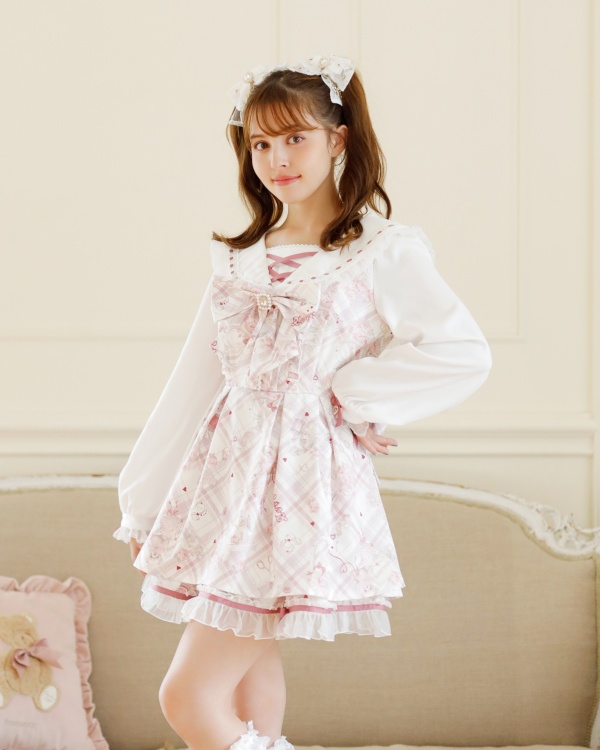 リズリサ LIZ LISA セットアップ ピンク ワンピース 花柄 LIZ LISA