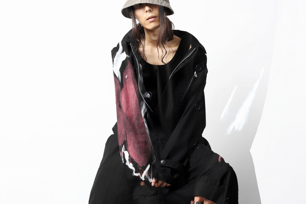 タグ付き タグ付き 24AW Yohji Yamamoto 異素材切り替えストライプ