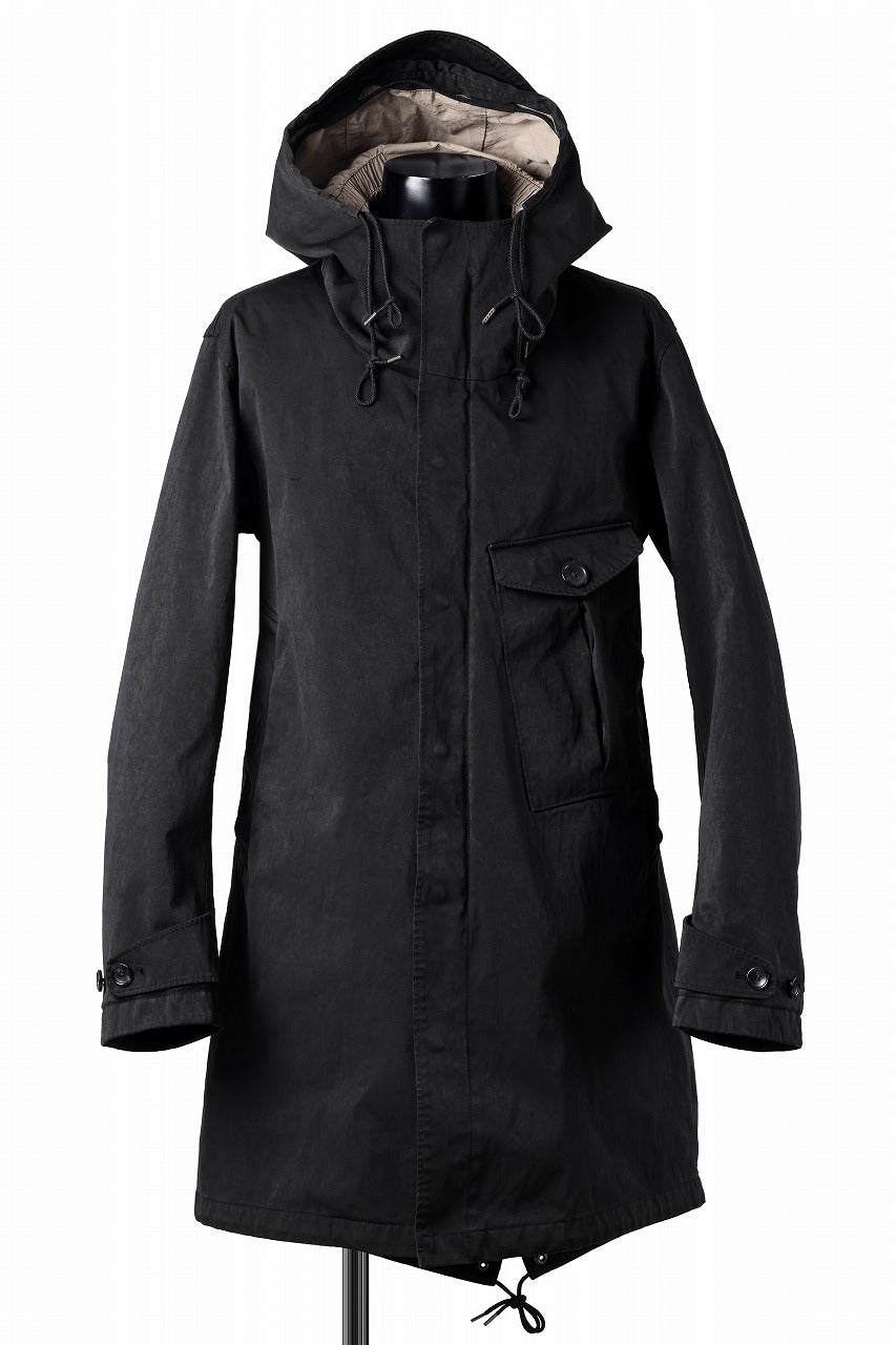 Ten c CYCLONE PARKA / GARMENT DYED OJJ (BLACK)の商品ページ