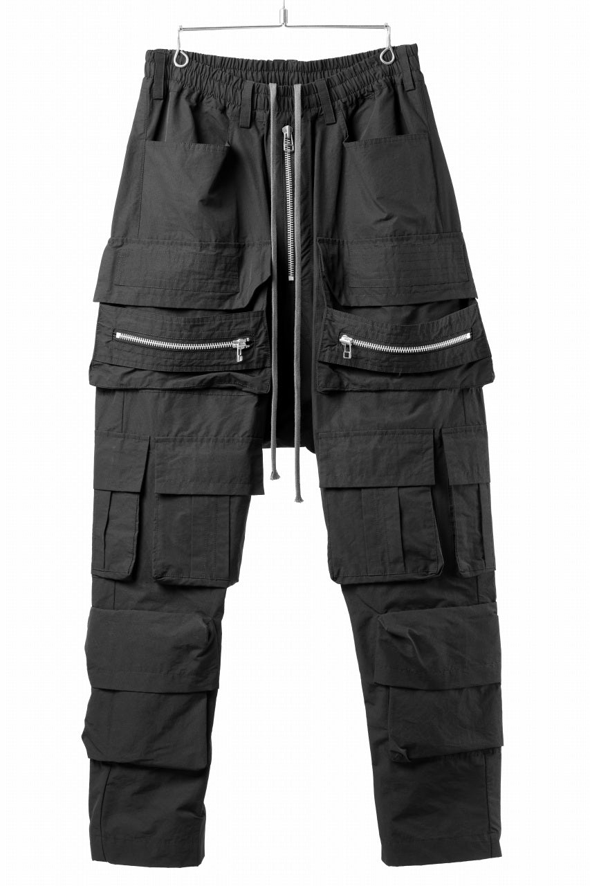 A.F ARTEFACT CARGO SAROUEL EASY PANTS / SMOOTH NYLON (BLACK)の商品