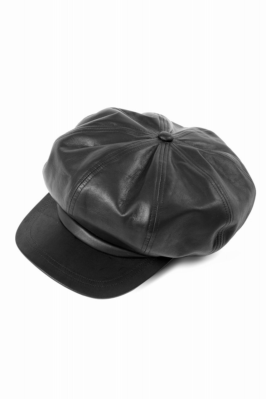 ISAMU KATAYAMA BACKLASH CASQUETTE / MONOCHROME LUXURY STEER (BLACK