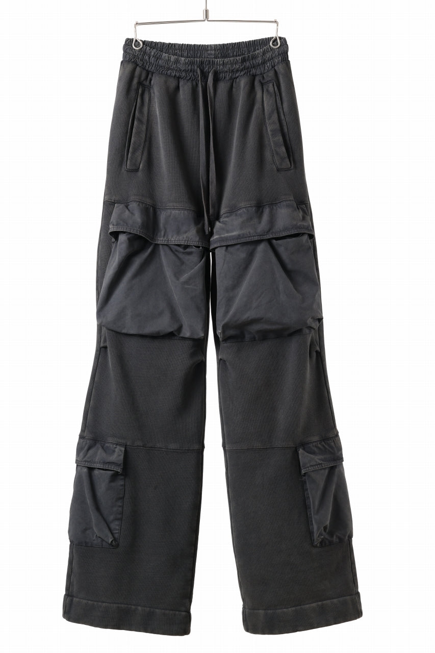 entire studios UTILITY CARGO SWEAT PANTS (WASHED BLACK)の商品
