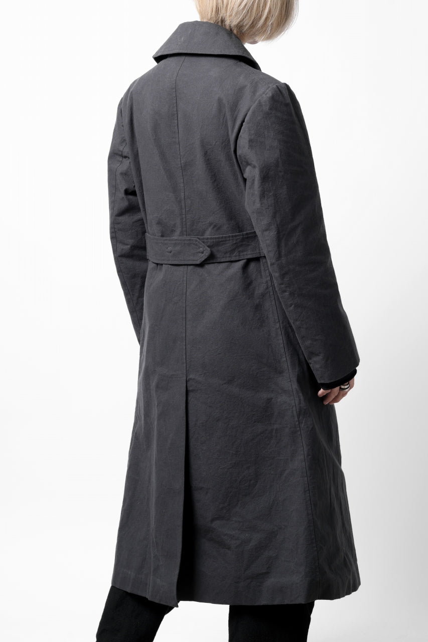 ierib exclusive military coat / boiled waxy cotton (GREY)の商品