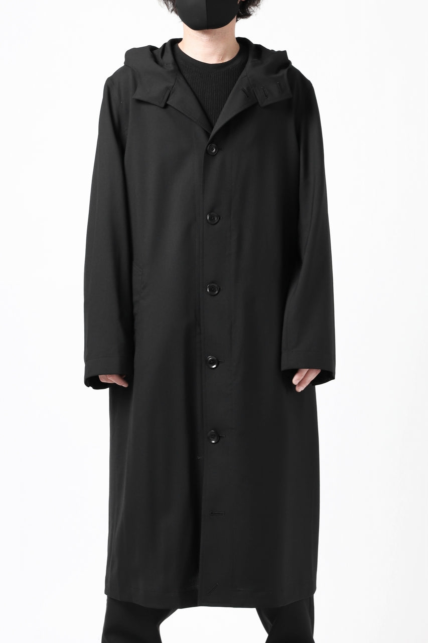 Y's BANG ON! No.103 HOODED COAT WOOL TROPICAL (BLACK)の商品ページ