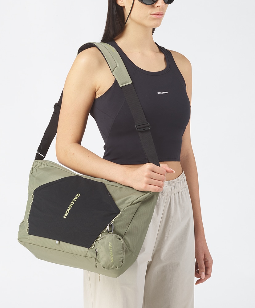 ACS SHOULDER BAG(ONE Deep Lichen×Green Tea): Salomon