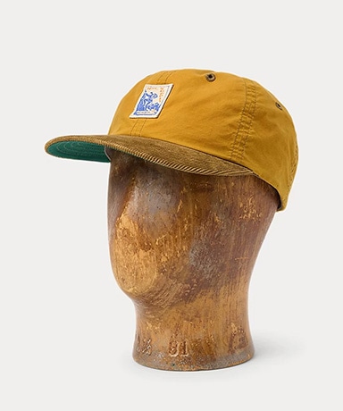Corduroy-Bill Oilcloth Ball Cap(ONE Mustard/マスタード): RRL