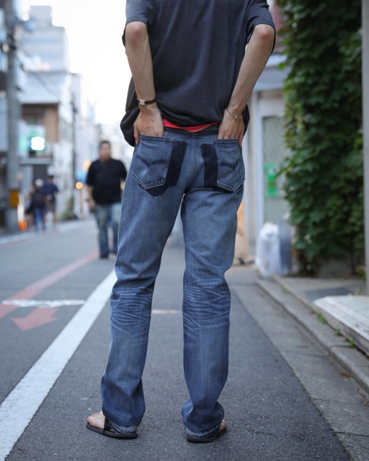 SEVEN BY SEVEN REWORK DENIM PANT(EURO VINTAGE JEANS)