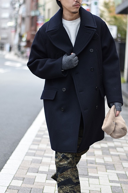 blurhms ROOTSTOCK/ブラームス ルーツストック】Wool Melton 10B Pea Coat