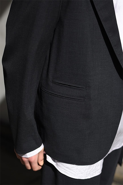 blurhrms/ブラームス】Washed Wool Voile Cardigan Jacket