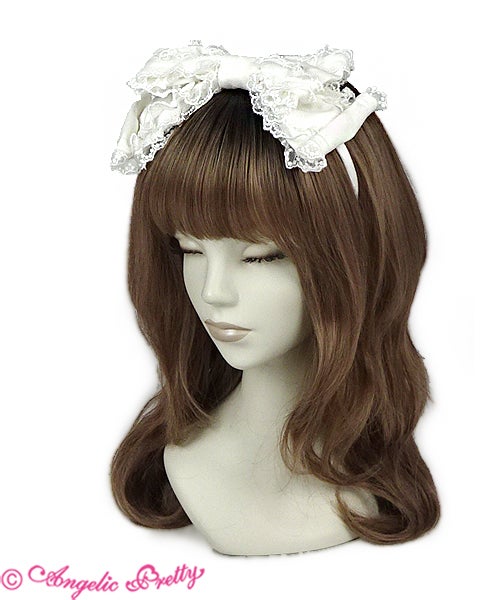 Sweet Curling Head Bow by Angelic Pretty