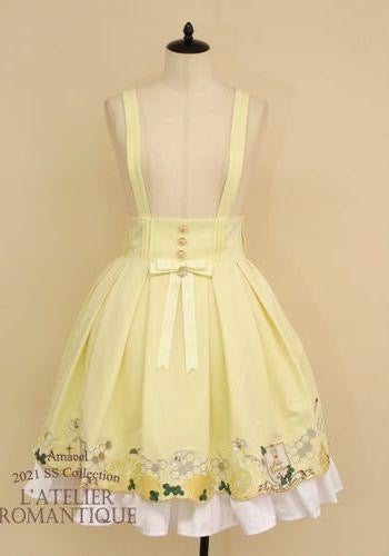Amavel ~ Honeybee and Lemon Suspender Skirt by Offbrand