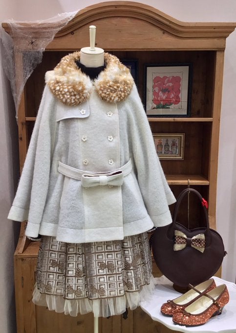 Emily Temple cute / バンビForestモヘアケープ コート Bambi Forest