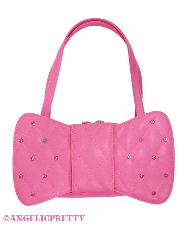 Quilted Gem Ribbon Bag by Angelic Pretty