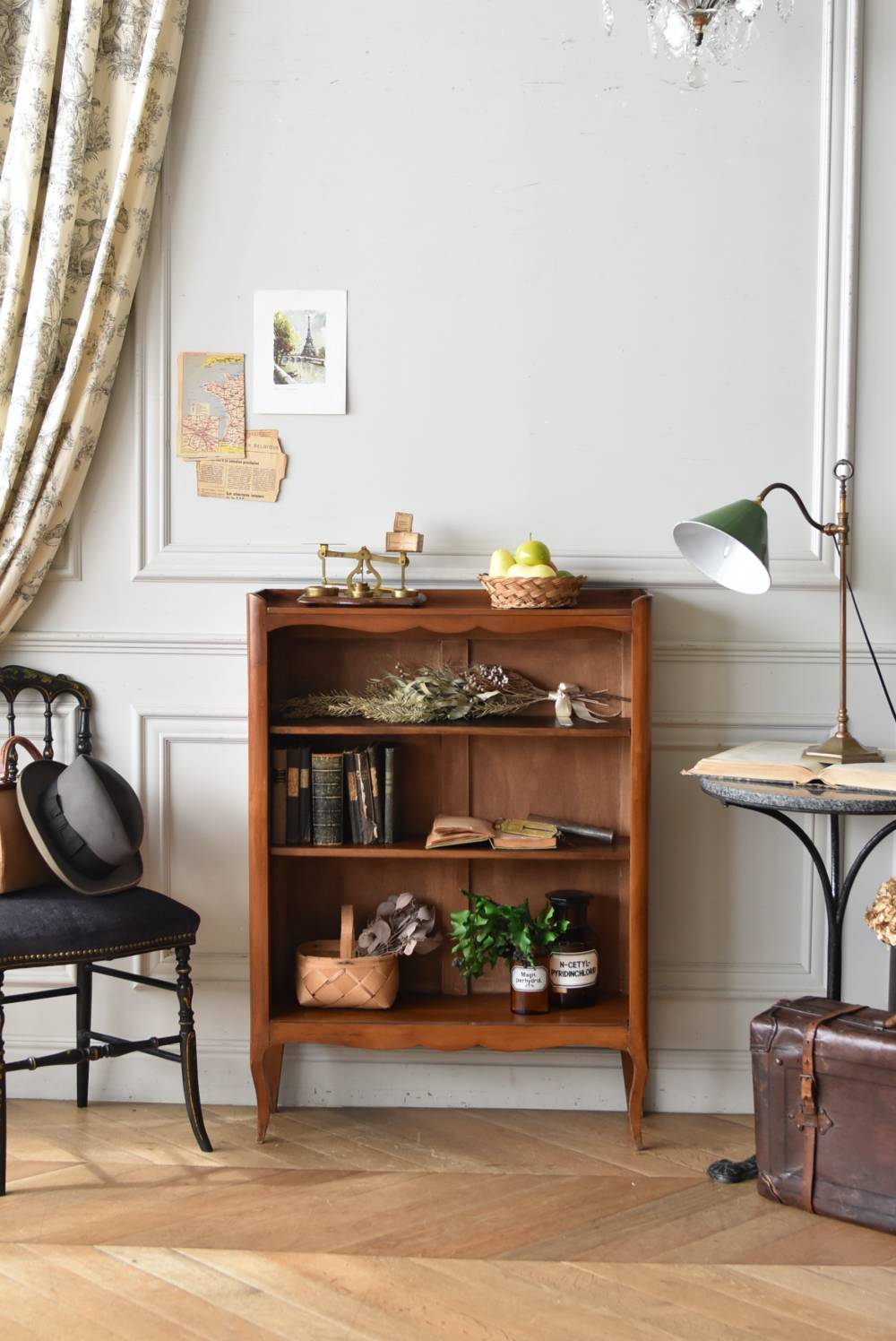 フランスアンティーク家具 3段ブックシェルフ.3 オープンシェルフ