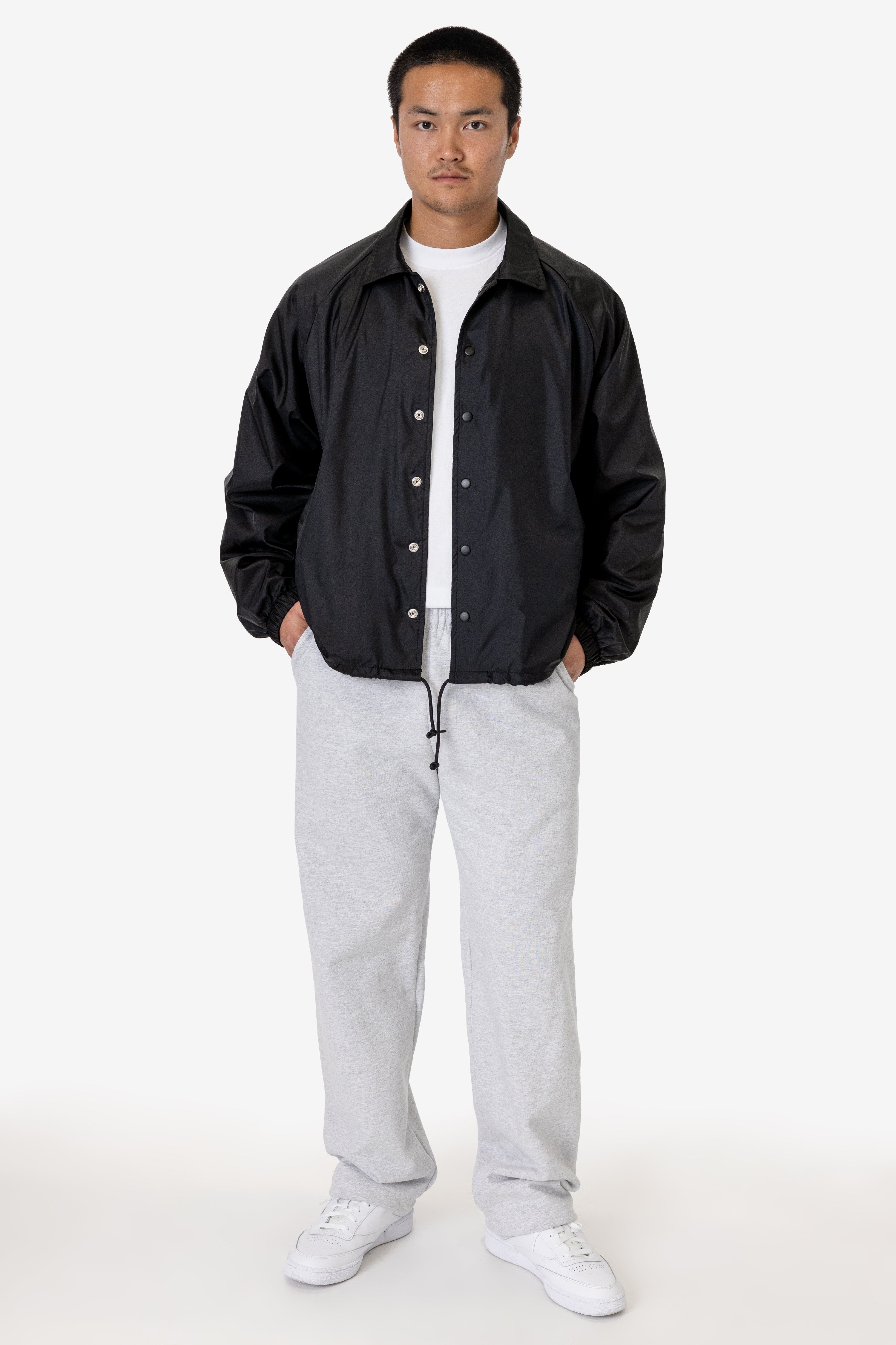 RNF401 - Nylon Raglan Coaches Jacket – Los Angeles Apparel
