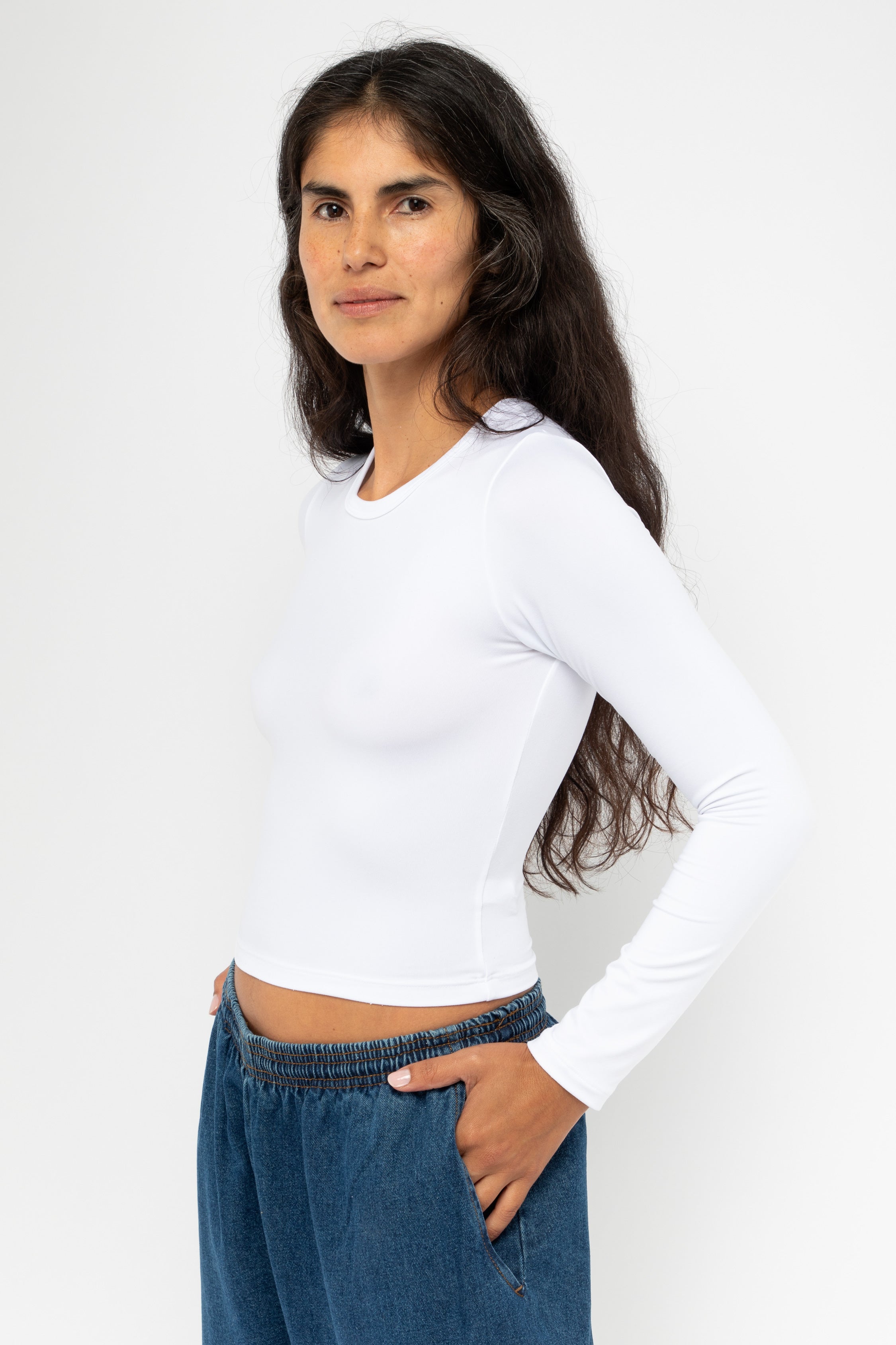 RSNJ107 - UPF40 Long Sleeve Crew Neck T-Shirt – Los Angeles Apparel