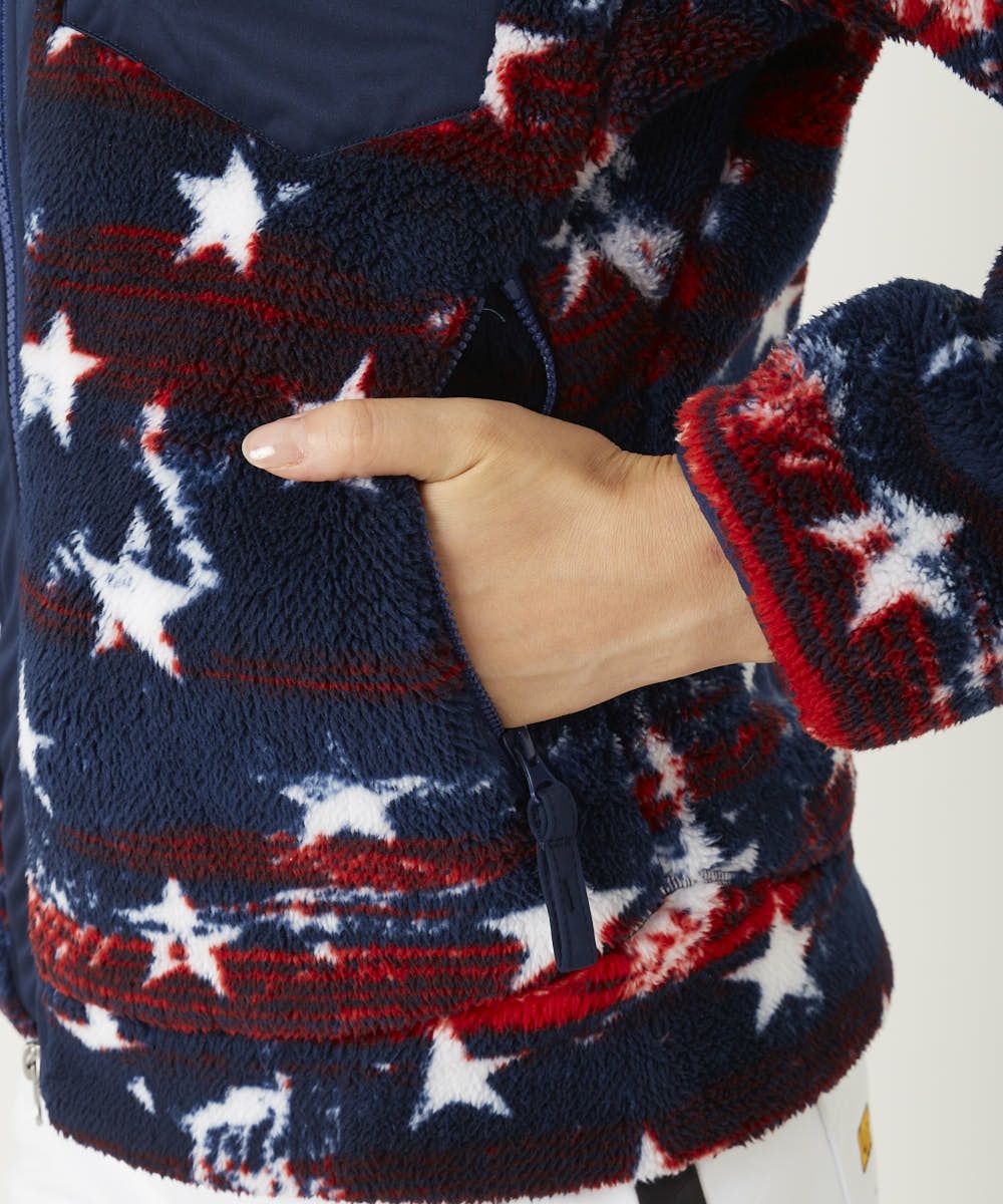 レディース 裏蓄熱ボアフリースブルゾン ネイビー | LOUDMOUTH JAPAN