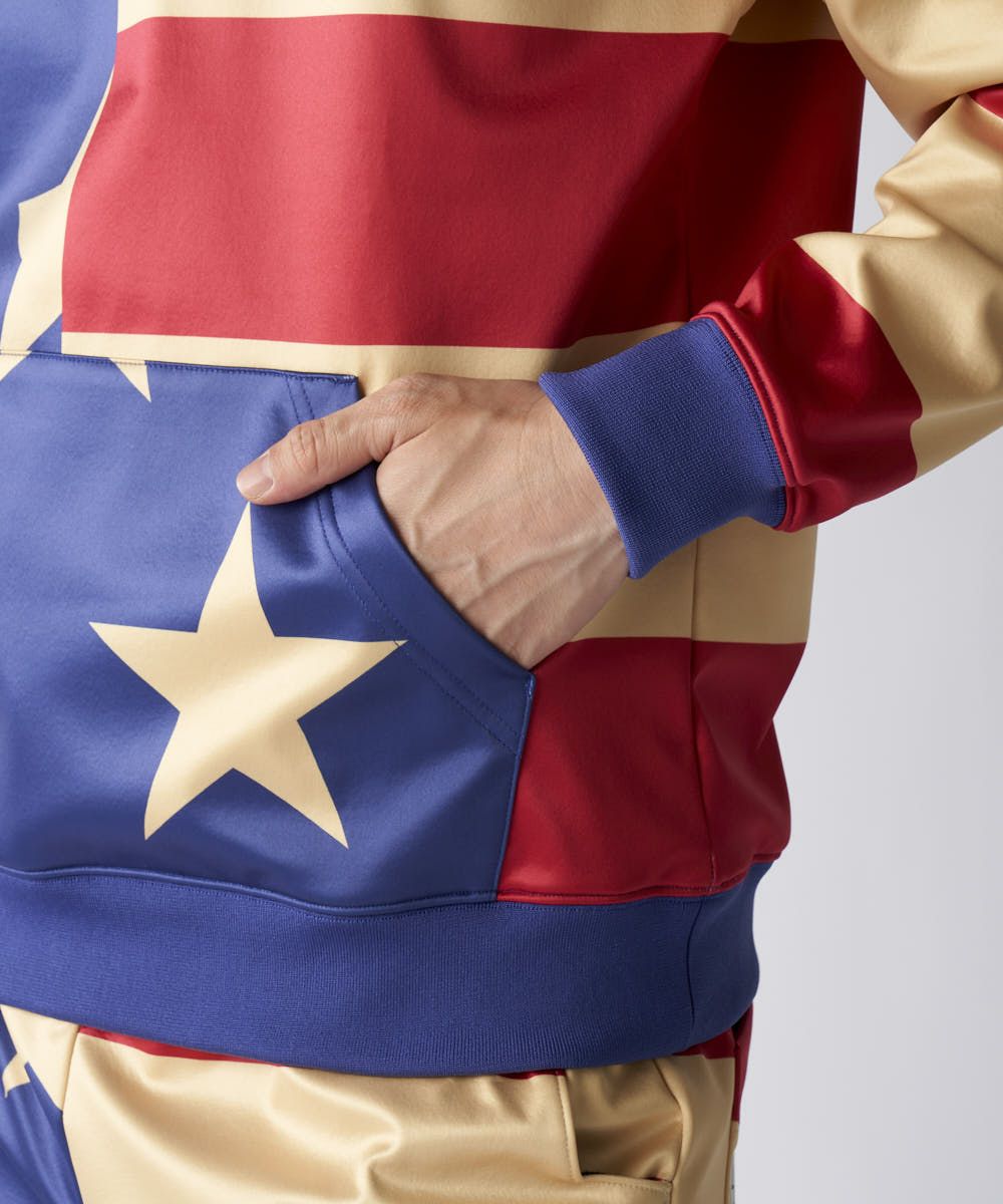 メンズ 撥水裏フリース柄パーカー Old Glory/オールドグローリー