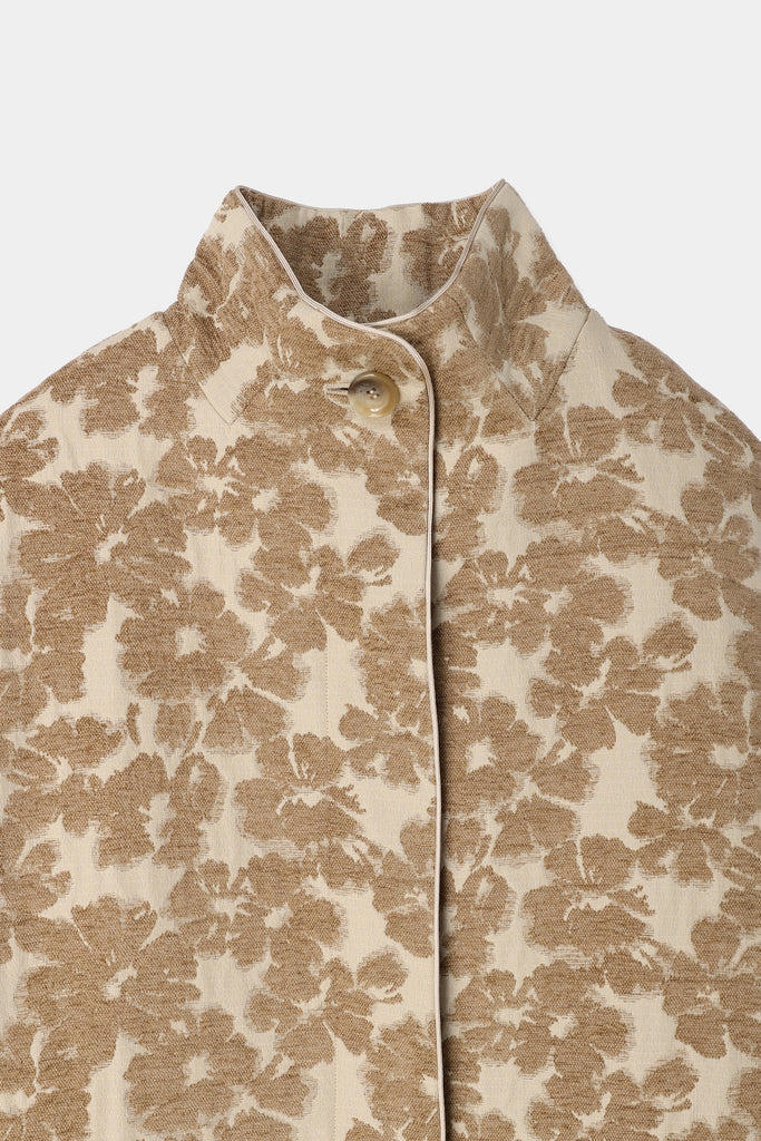 flower mole jacquard coat – louren store