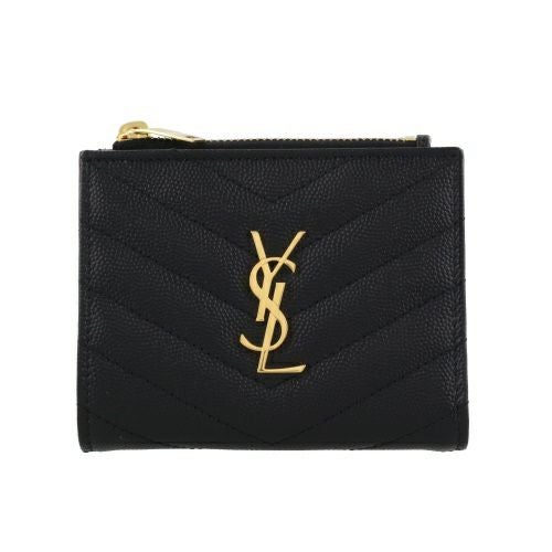 サンローラン 二つ折り財布 レディース ブラック SAINT LAURENT PARIS