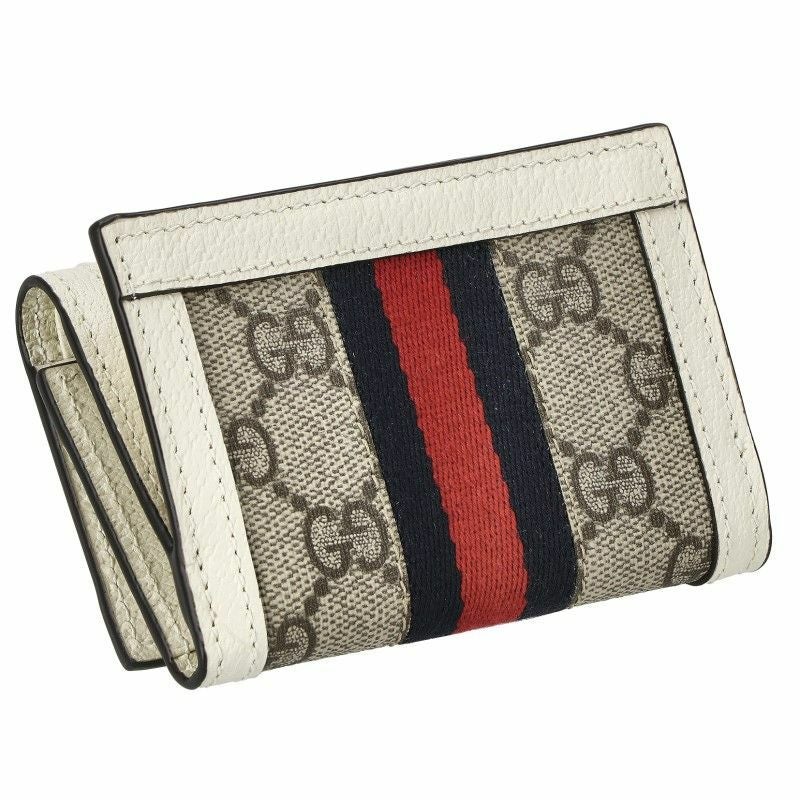 グッチ GUCCI 三つ折り財布 レディース オフィディア ホワイト 644334