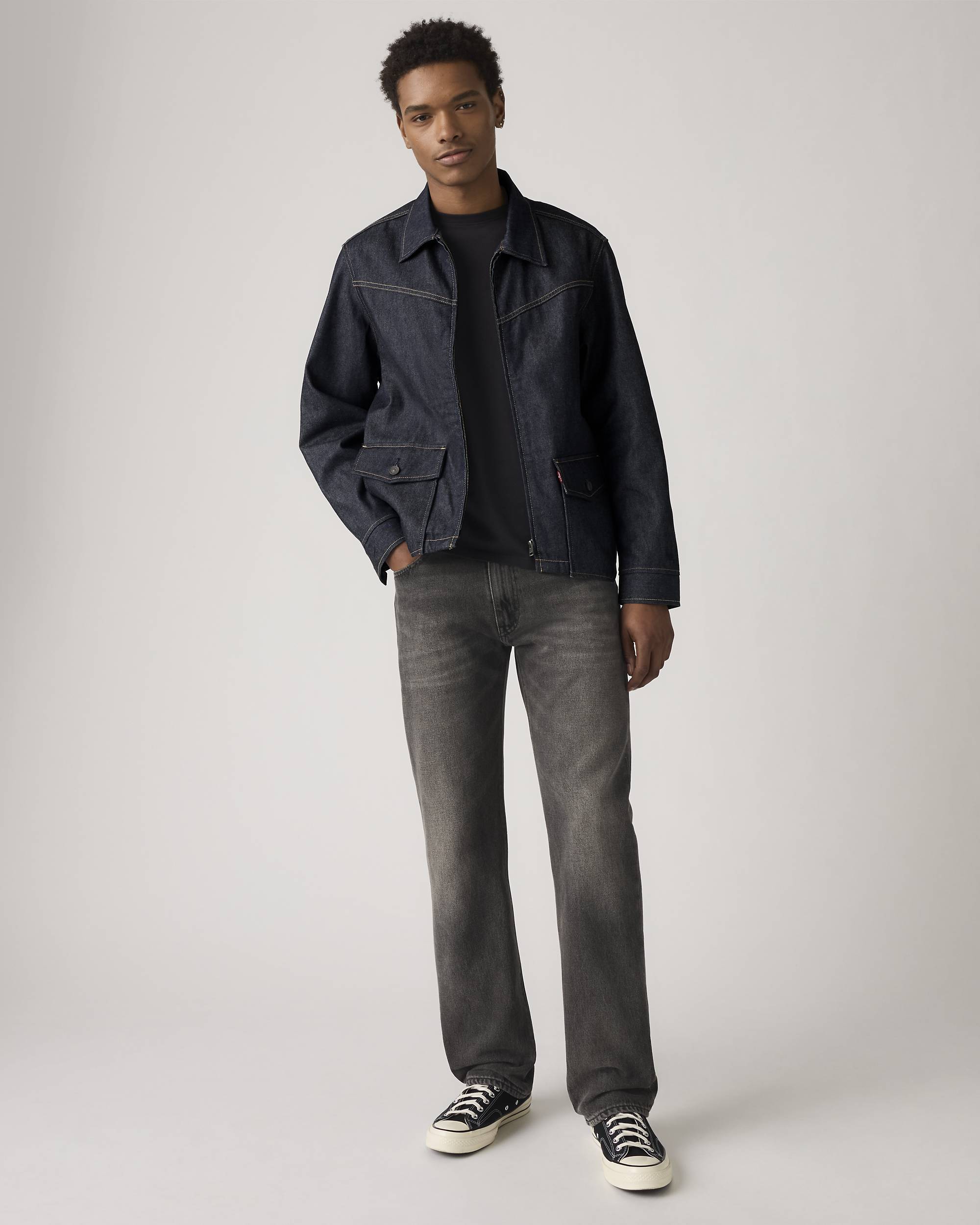 555™ Relaxed Straight Men's Jeans - Black | Levi's® US