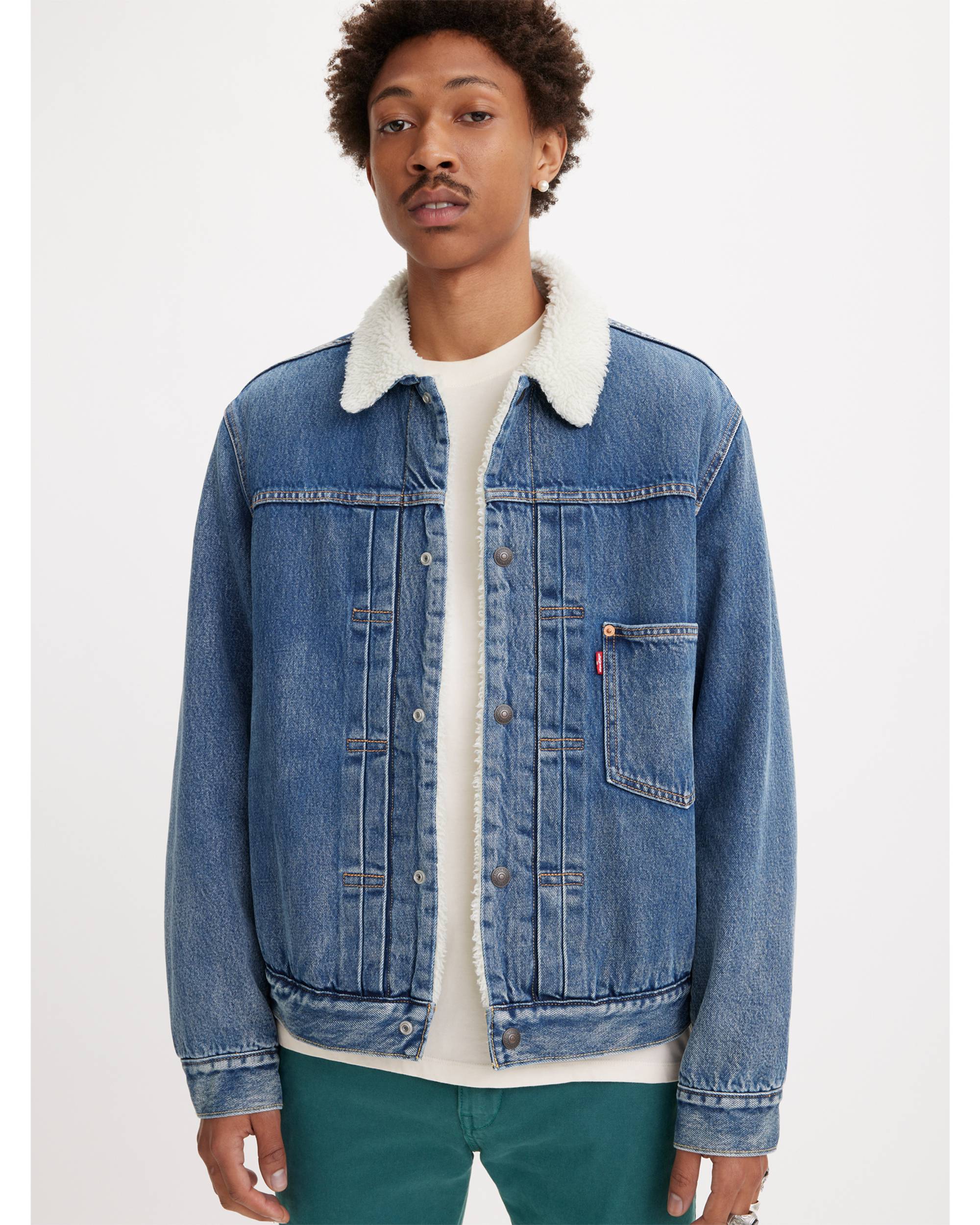 Type I Sherpa Trucker Jacket - Medium Wash | Levi's® US