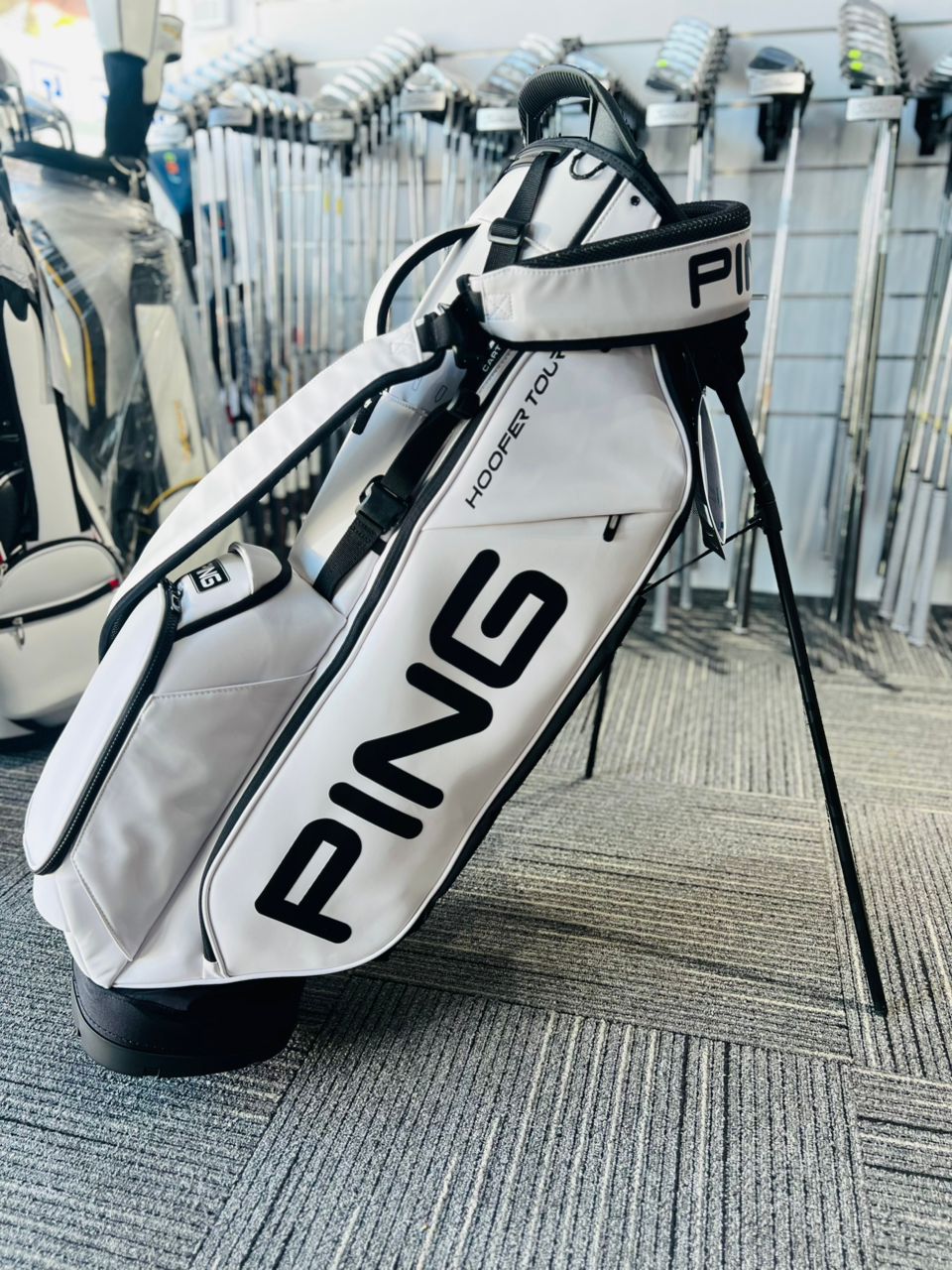 PING HOOFER TOUR ゴルフバッグ ホワイト PING Hoofer Tour Golf Bag