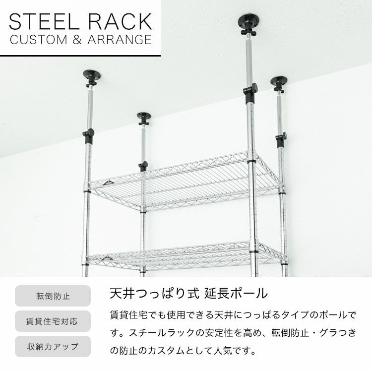 スチールラック 幅90cm 5段 ルミナスレギュラー 幅91.5×奥行46×高さ
