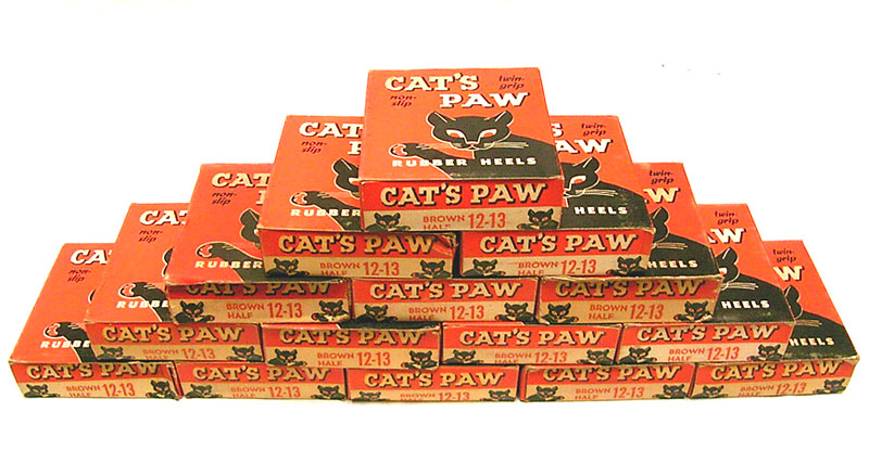 Deadstock 1950'S CAT'S PAW RUBBER HEELS 12-13 キャッツ・パウ