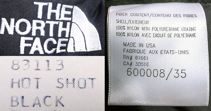 Deadstock 1990'S THE NORTH FACE HOT SHOT 黒 バックパック アメリカ