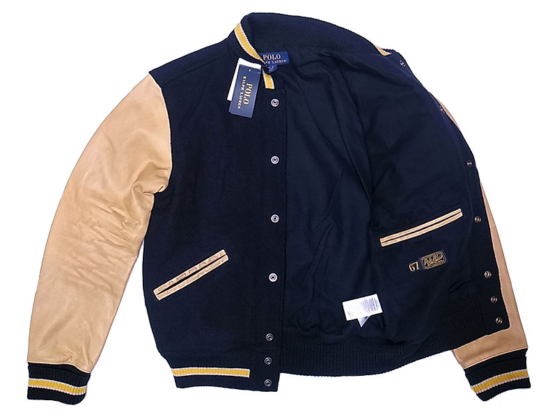 POLO Ralph Lauren Athletic Varsity JK ポロ・ラルフ レタード袖革